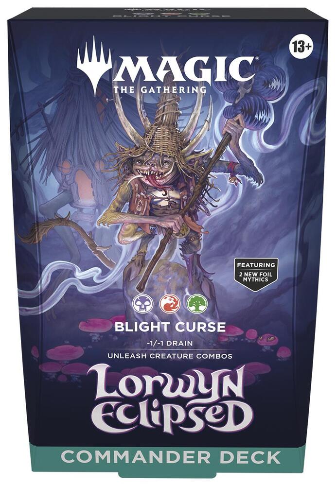 MAGIC THE GATHERING LORWYN ECLIPSED COOMMANDER DECK, BLIGHT CURSE