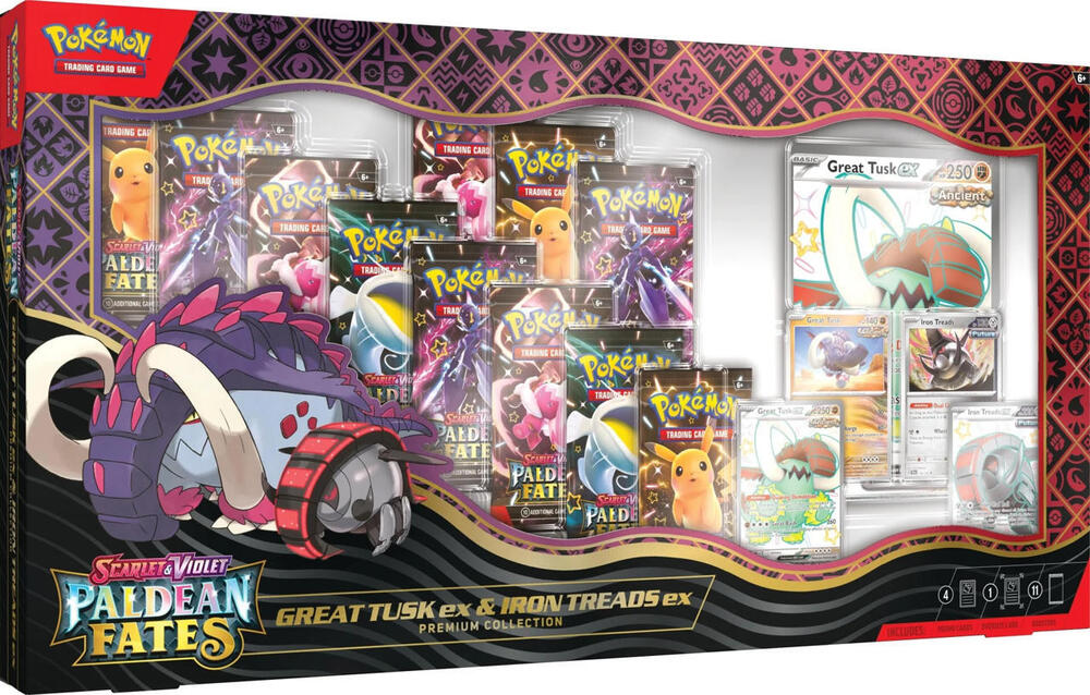 POKEMON PALDEAN FATES GREAT TUSK EX COLLECTION