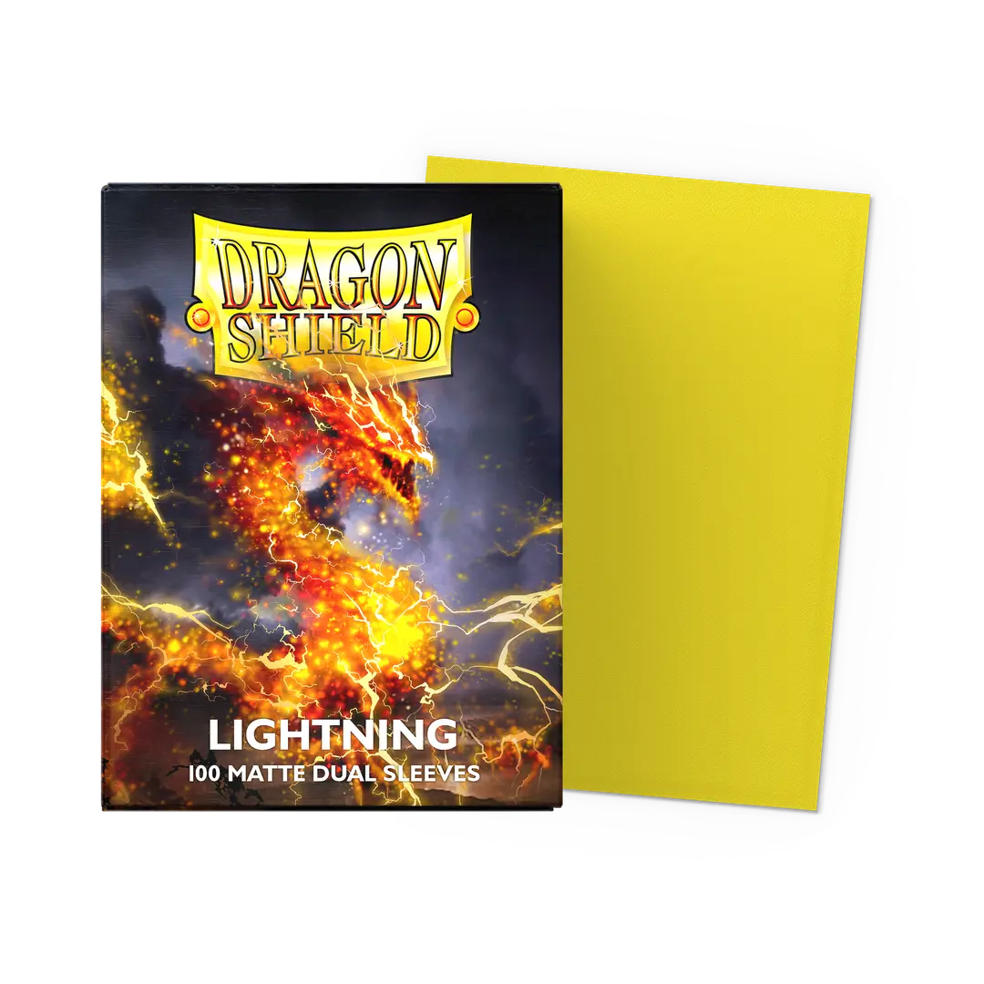 DRAGON SHIELD MATTE DUAL, LIGHTNING (100)