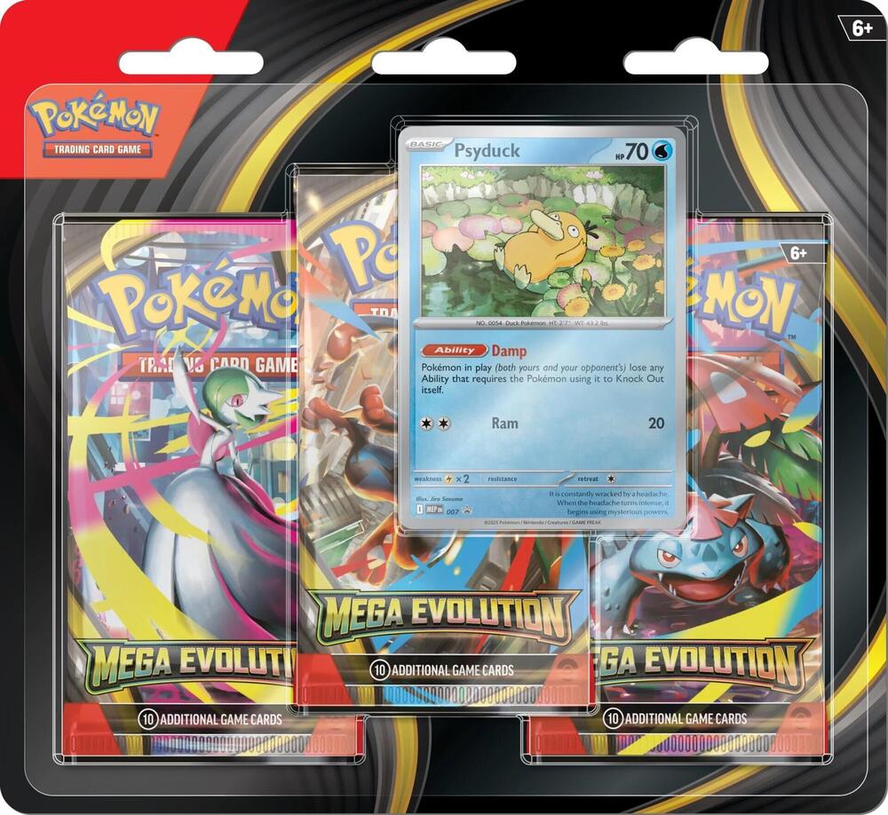 POKEMON MEGA EVOLUTIONS 3 PACK BLISTER