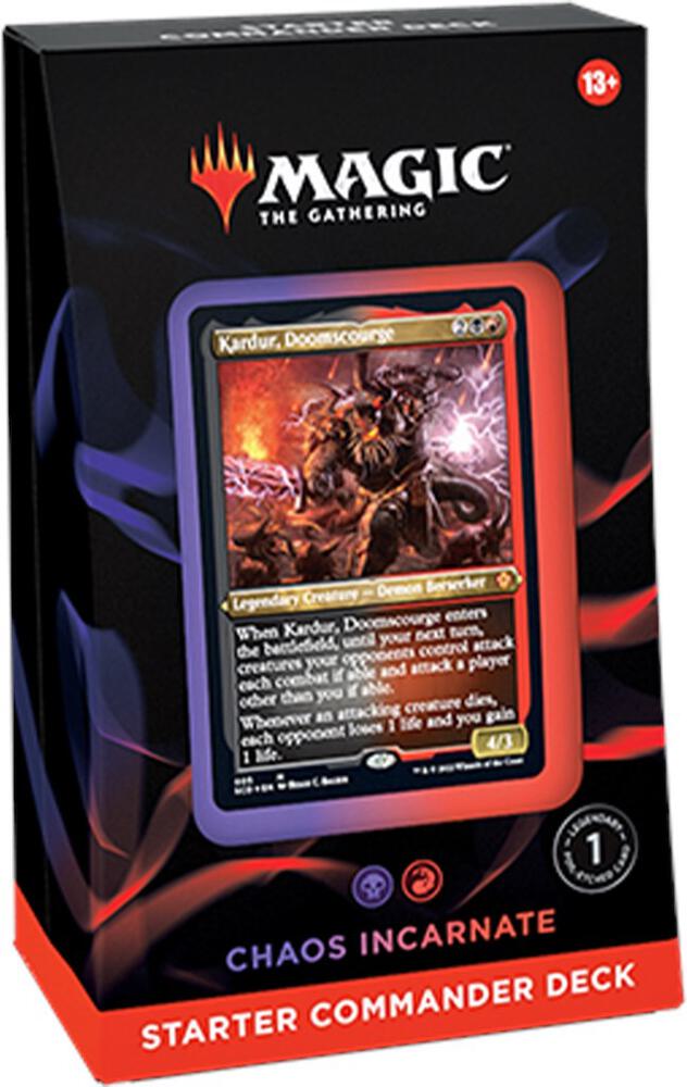 MAGIC THE GATHERING STARTER COMMANDER DECK CHAOS INCARNATE
