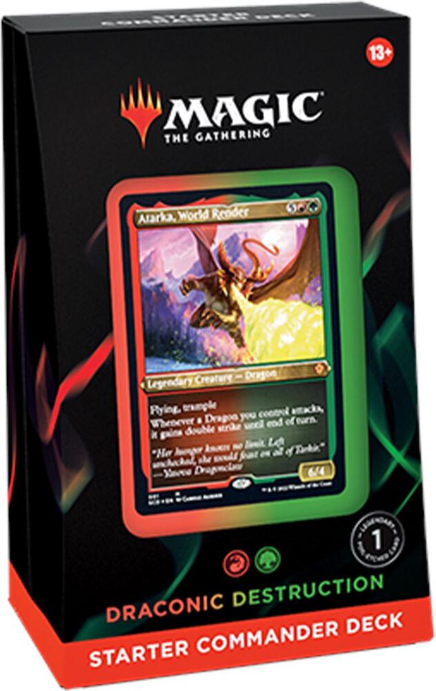 MAGIC THE GATHERING STARTER COMMANDER DECK DRACONIC DESTRUCTION