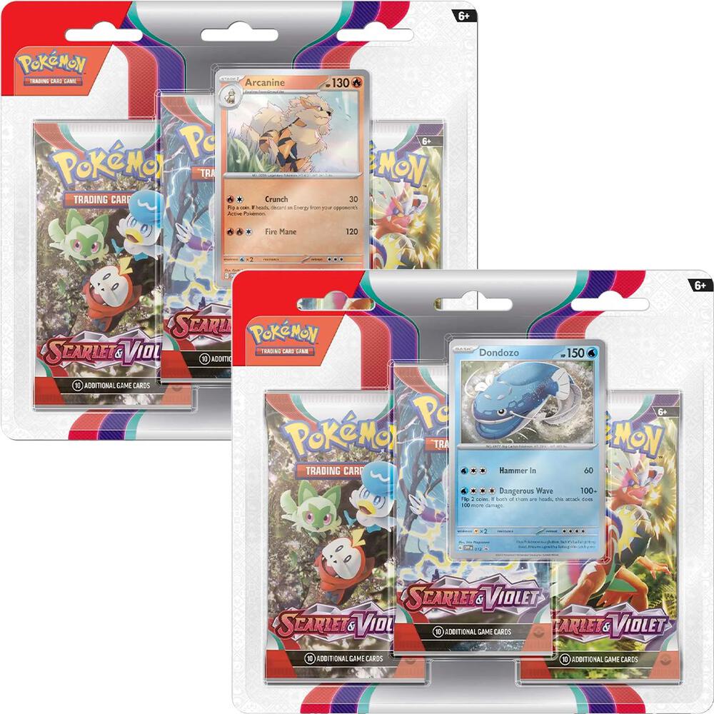 POKEMON SCARLET & VIOLET 3-BOOSTER BLISTER PACK (1 of 2)