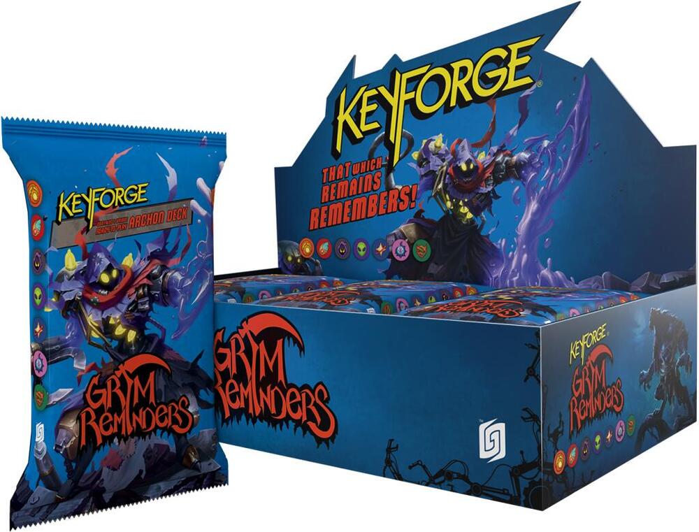 KEYFORGE GRIM REMINDERS ARCHON DECKS DISPLAY