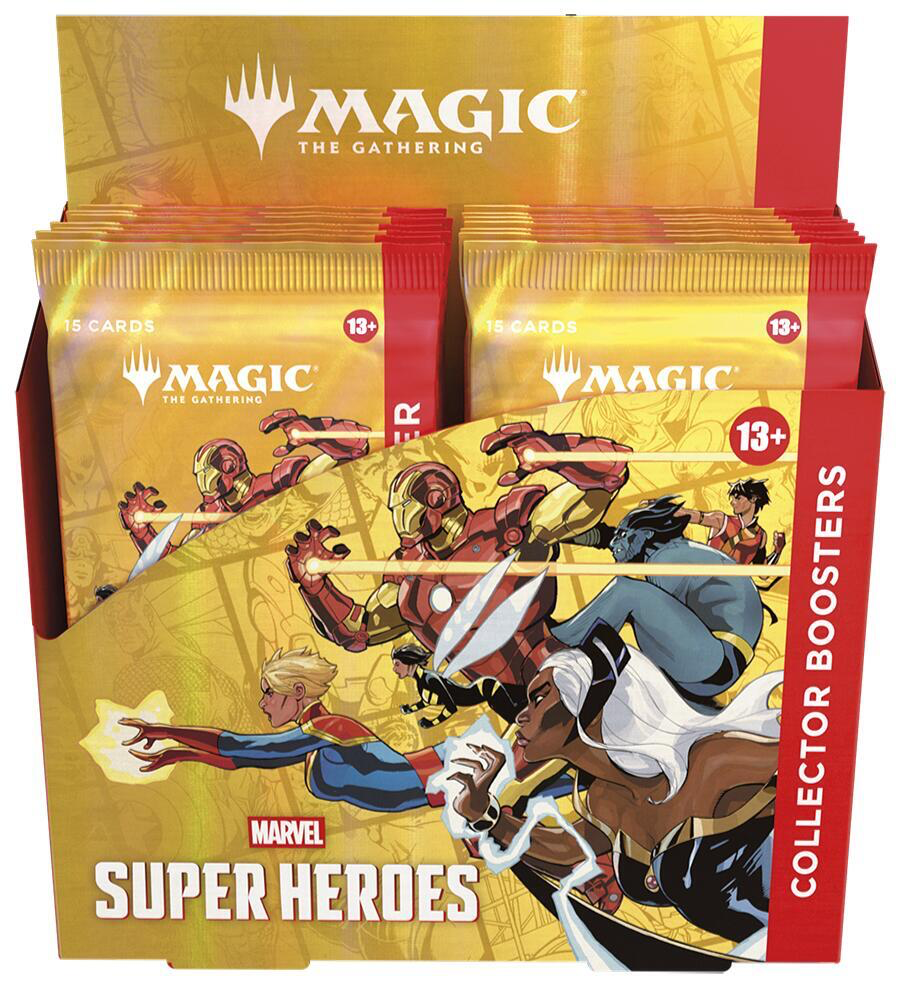 MAGIC THE GATHERING MARVEL SUPER HEROES COLLECTOR'S BOOSTER DISPLAY