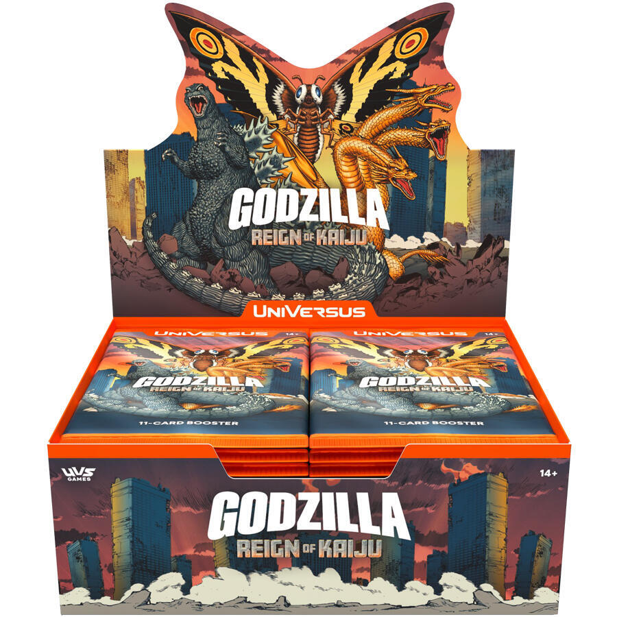 UNIVERSUS GODZILLA REIGN OF KAIJU BOOSTER DISPLAY