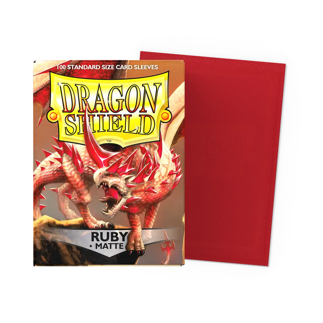 DRAGON SHIELD MATTE,RUBY (100)