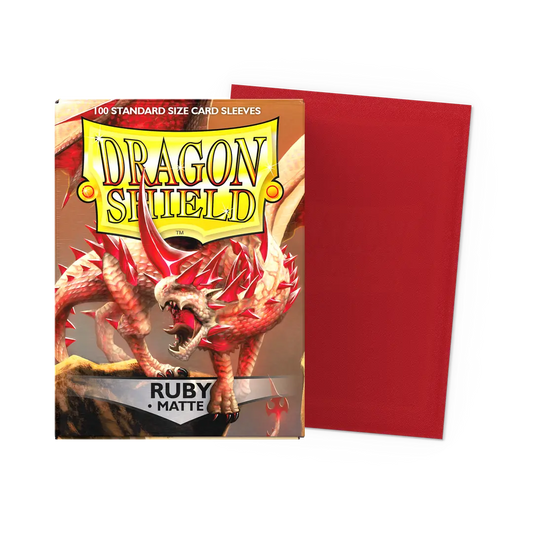 DRAGON SHIELD MATTE,RUBY (100)
