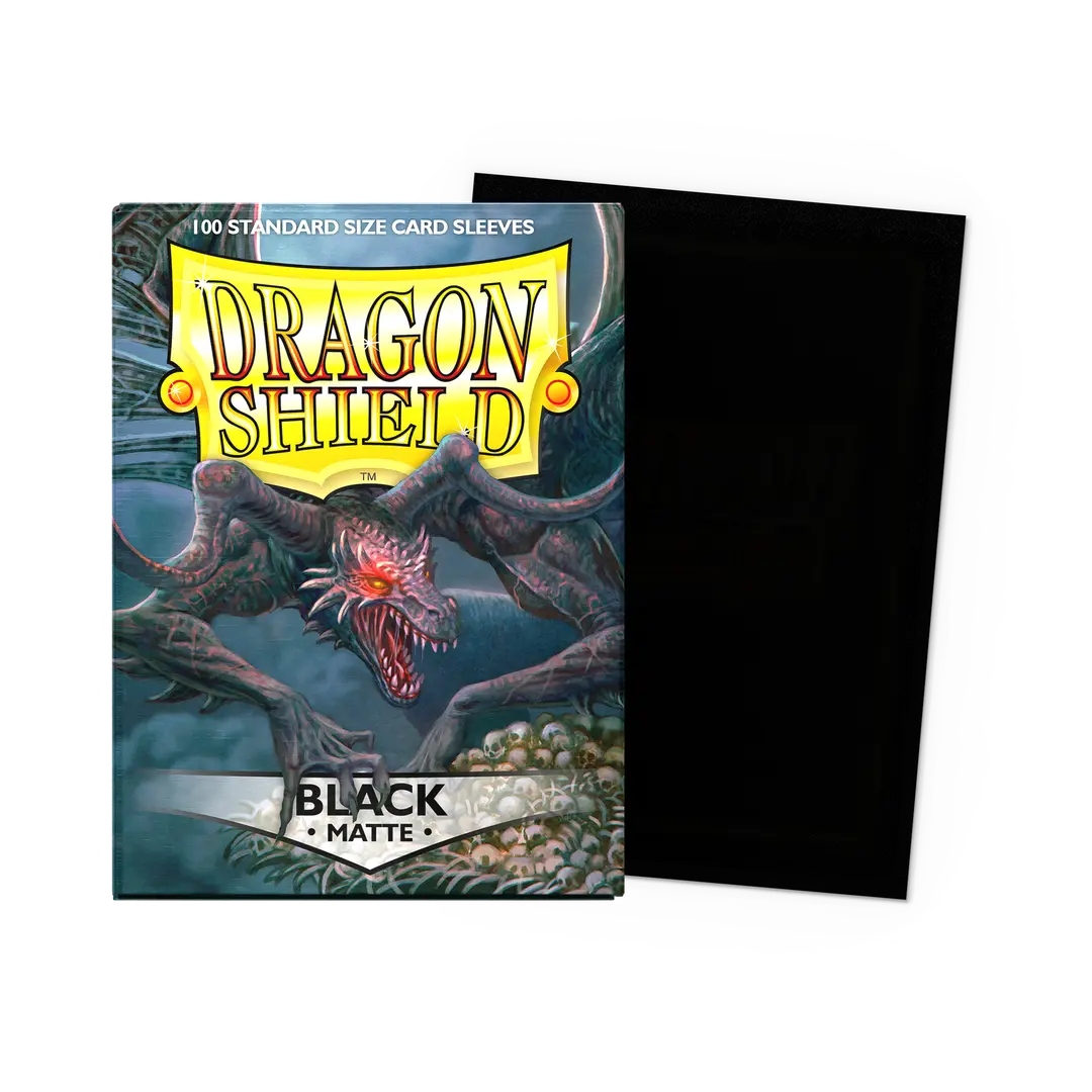 DRAGON SHIELD MATTE SLEEVES, BLACK (100)