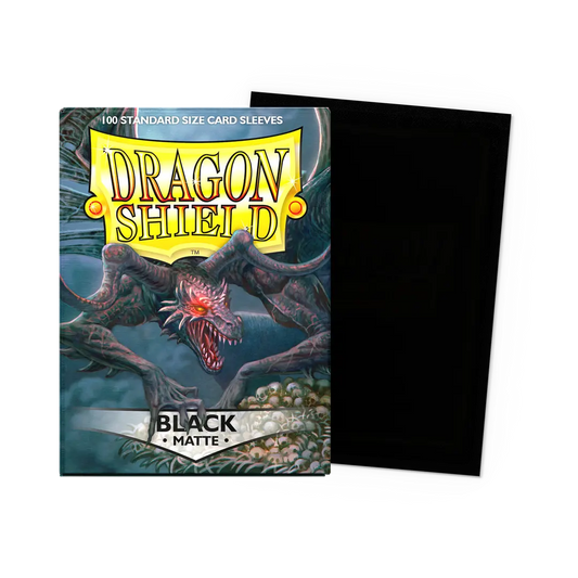DRAGON SHIELD MATTE SLEEVES, BLACK (100)