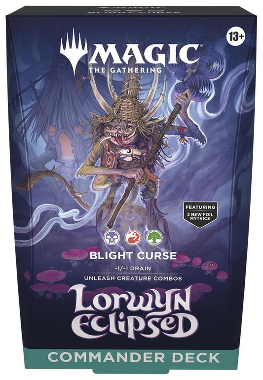 MAGIC THE GATHERING LORWYN ECLIPSED COOMMANDER DECK, BLIGHT CURSE