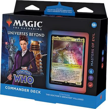 MAGIC THE GATHERING UNIVERSES BEYOND- DOCTOR WHO COMMANDER DECK MASTERS OF EVIL