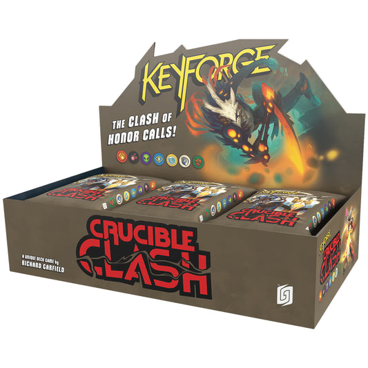 KEYFORGE CRUCIBLE CLASH ARCHON DECKS DISPLAY