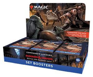 MAGIC THE GATHERING COMMANDER LEGENDS BATTLE FOR BALDUR'S GATE SET BOOSTER DISPLAY