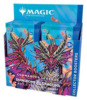 MAGIC THE GATHERING COMMANDER LEGENDS BATTLE FOR BALDUR'S GATE COLLECTOR BOOSTER DISPLAY