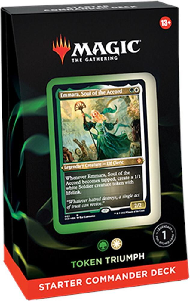 MAGIC THE GATHERING STARTER COMMANDER DECK TOKEN TRIUMPH