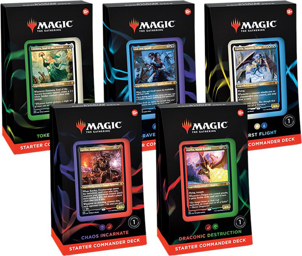 MAGIC THE GATHERING STARTER COMMANDER DECK DISPLAY
