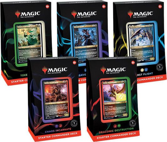 MAGIC THE GATHERING STARTER COMMANDER DECK DISPLAY