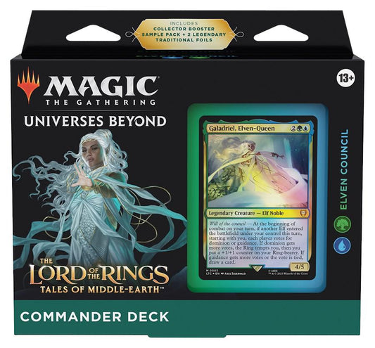 MAGIC THE GATHERING LORD OF THE RINGS TALES OF MIDDLE-EARTH COMMANDER DECK, ELVEN COUNCIL