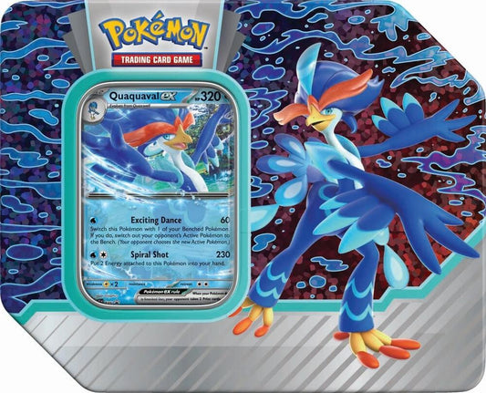 POKEMON PALDEA PARTNERS TIN CASE,  QUAQUAVAL EX
