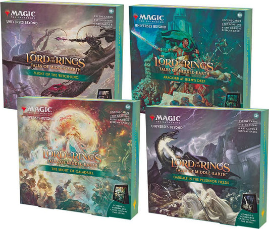 MAGIC THE GATHERING LORD OF THE RINGS TALES OF MIDDLE-EARTH SCENE BOX DISPLAY