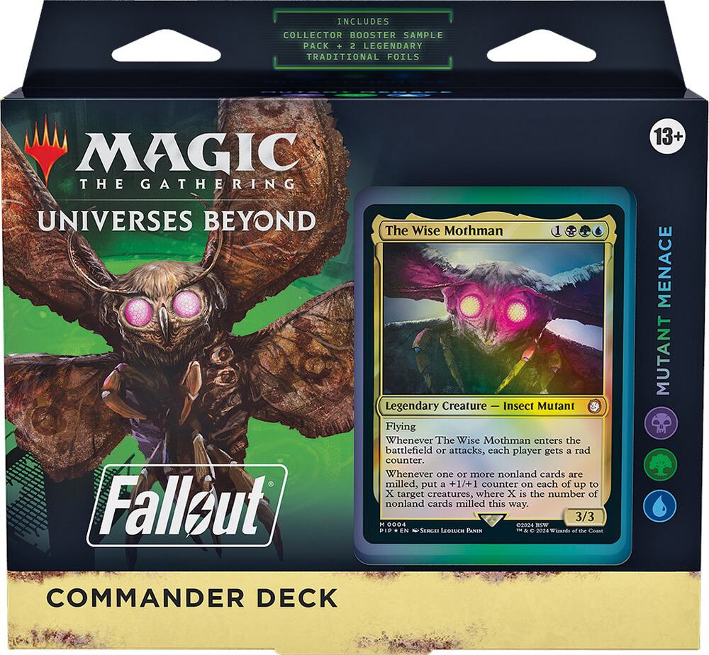 MAGIC THE GATHERING FALLOUT COMMANDER DECK MUTANT MENACE