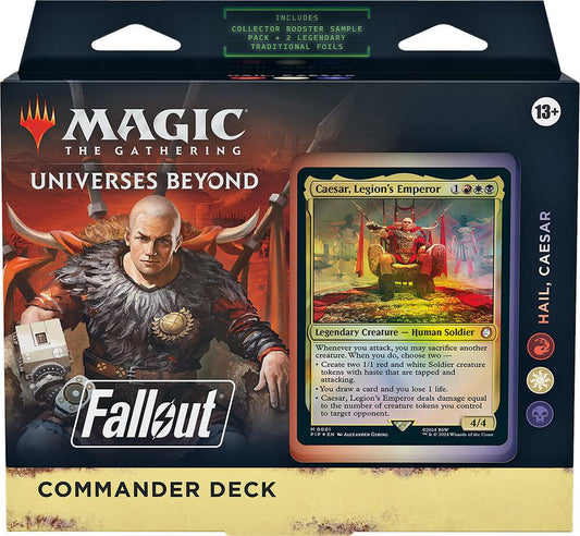 MAGIC THE GATHERING FALLOUT COMMANDER DECK HAIL, CAESAR