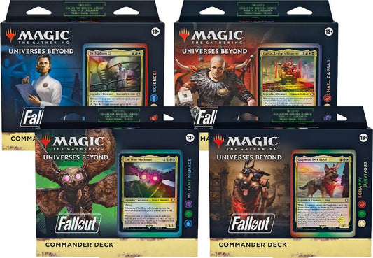 MAGIC THE GATHERING FALLOUT COMMANDER DECK DISPLAY