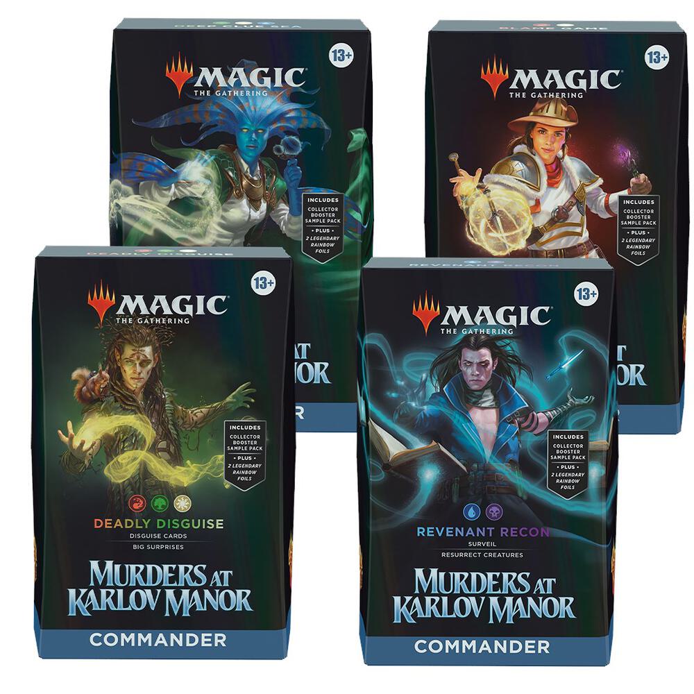 MAGIC THE GATHERING MURDERS AT KARLOV MANOR COMMANDER DECK DISPLAY