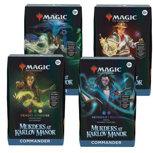 MAGIC THE GATHERING MURDERS AT KARLOV MANOR COMMANDER DECK DISPLAY