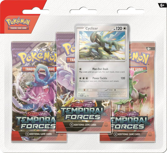 POKEMON TEMPORAL FORCES 3-BOOSTER BLISTER (CLEFFA OR CYCLIZAR) (1 OF 2)