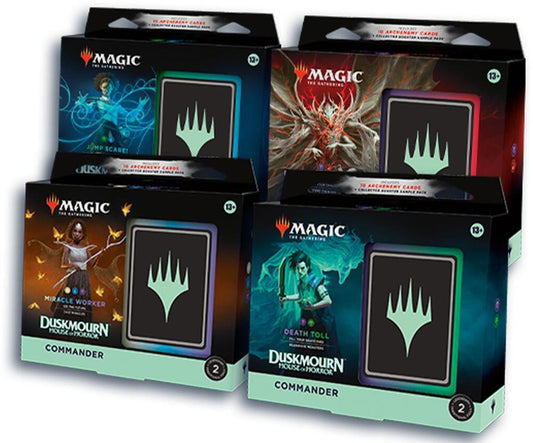 MAGIC THE GATHERING DUSKMOURN COMMANDER DECK DISPLAY (4 DECKS)