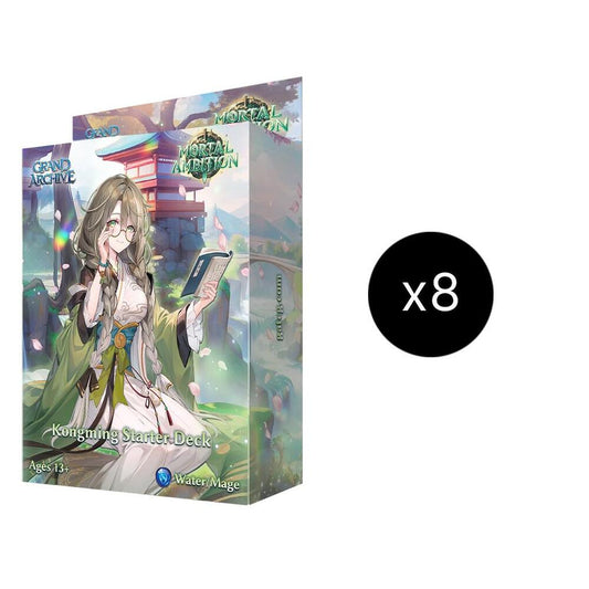 GRAND ARCHIVE MORTAL AMBITION KONGMING STARTER DECK DISPLAY