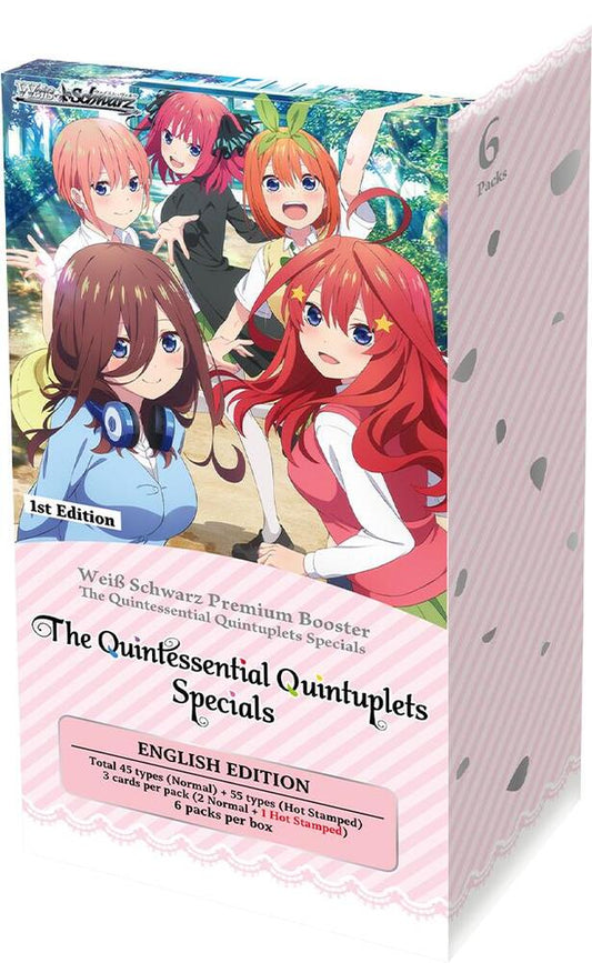 WEISS SCHWARZ THE QUINTESSENTIAL QUINTUPLETS SPECIALS PREMIUM BOOSTER BOX