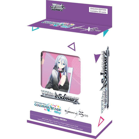 WEISS SCHWARZ HATSUNE MIKU COLORFUL STAGE! NIGHTCORD AT 25:00 TRIAL DECK