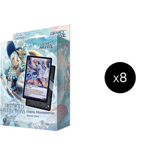 GRAND ARCHIVE DISTORTED REFLECTIONS DIANA, MOONPIERCER STARTER DECK DISPLAY