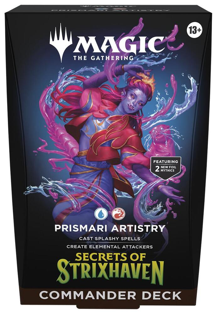 MAGIC THE GATHERING SECRETS OF STRIXHAVEN COMMANDER DECK, PRISMARI ARTISTRY