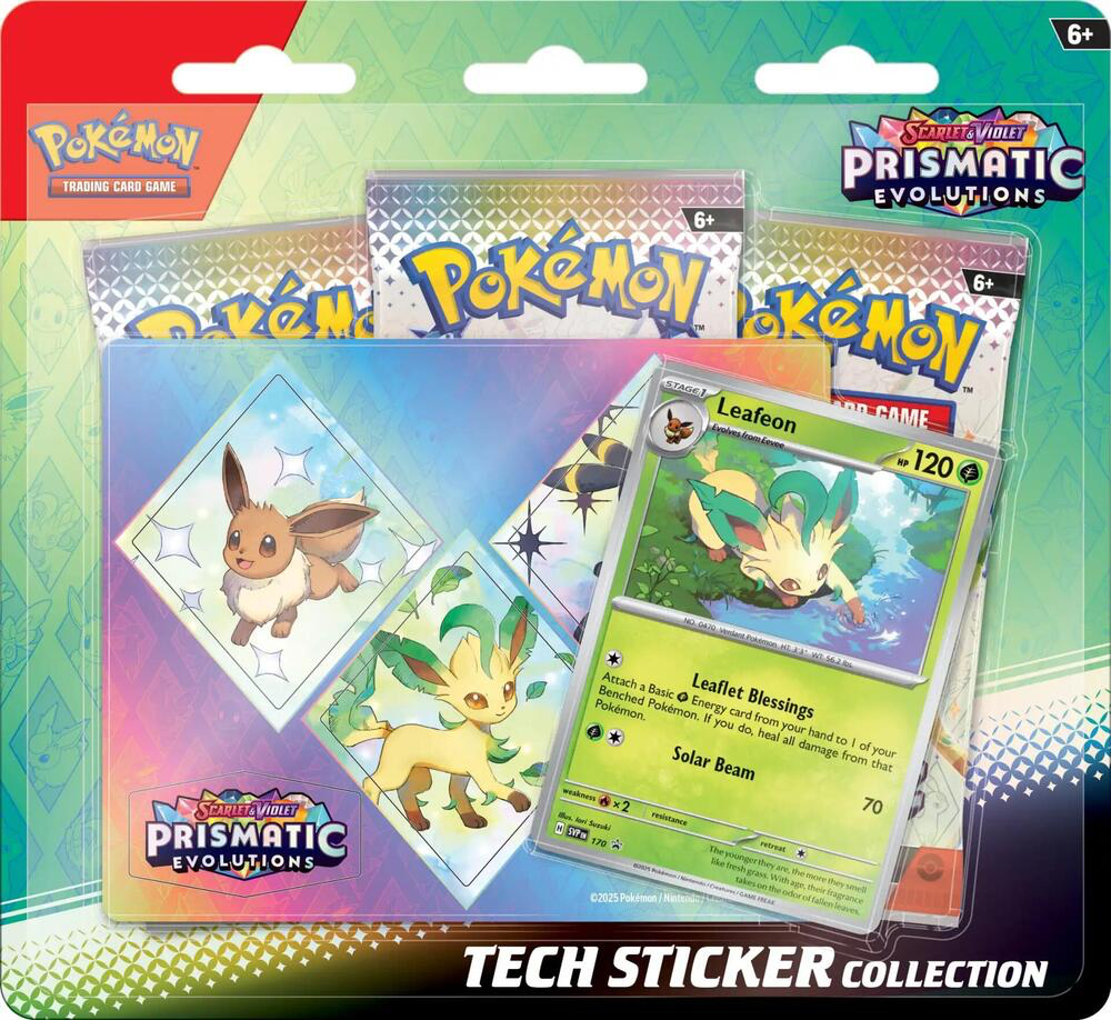 POKEMON PRISMATIC EVOLUTIONS TECH STICKER COLLECTION  (1 of 3)