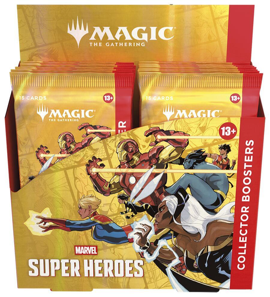 MAGIC THE GATHERING MARVEL SUPER HEROES COLLECTOR'S BOOSTER DISPLAY