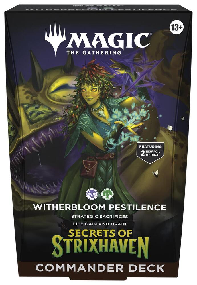 MAGIC THE GATHERING SECRETS OF STRIXHAVEN COMMANDER DECK, WITHERBLOOM PESTILENCE