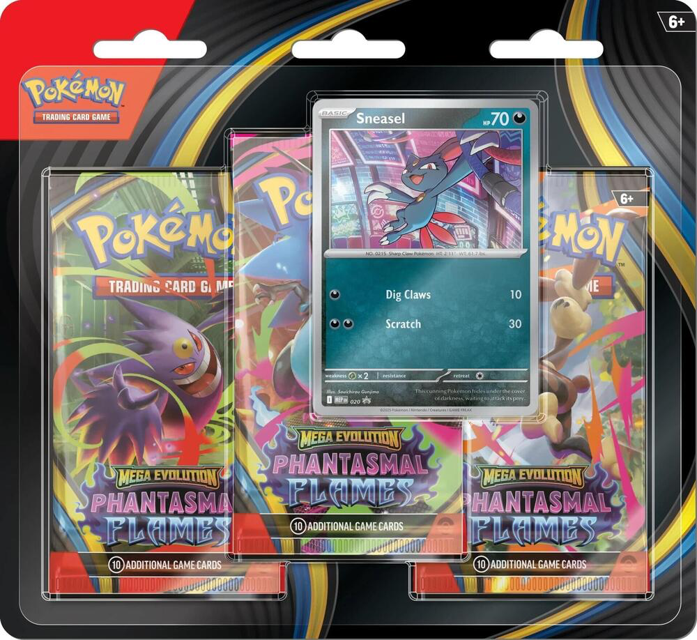 POKEMON PHANTASMAL FLAMES 3-PACK BLISTER PACK