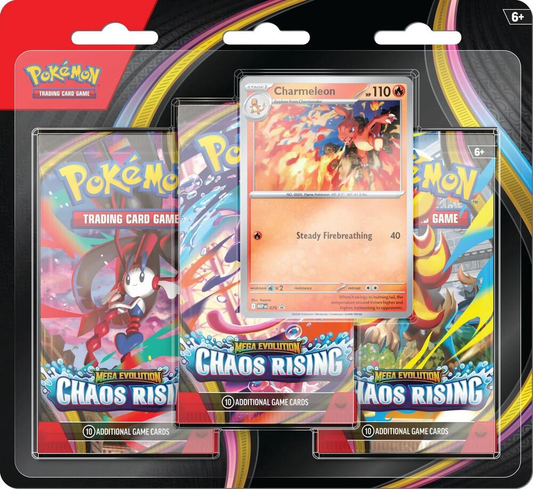 POKEMON CHAOS RISING 3-PACK BLISTER